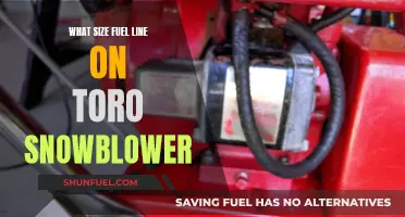 Toro Snowblower Fuel Line: Choosing the Right Size