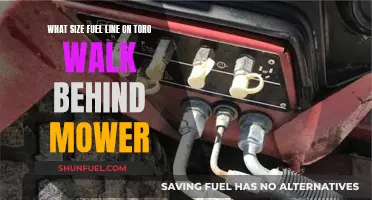 Fuel Line Size Guide for Toro Walk-Behind Mowers