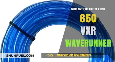 Understanding Fuel Line Sizes for 1992 650 VXR Waverunner