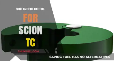 Fuel Line Tool Size Guide: Scion TC