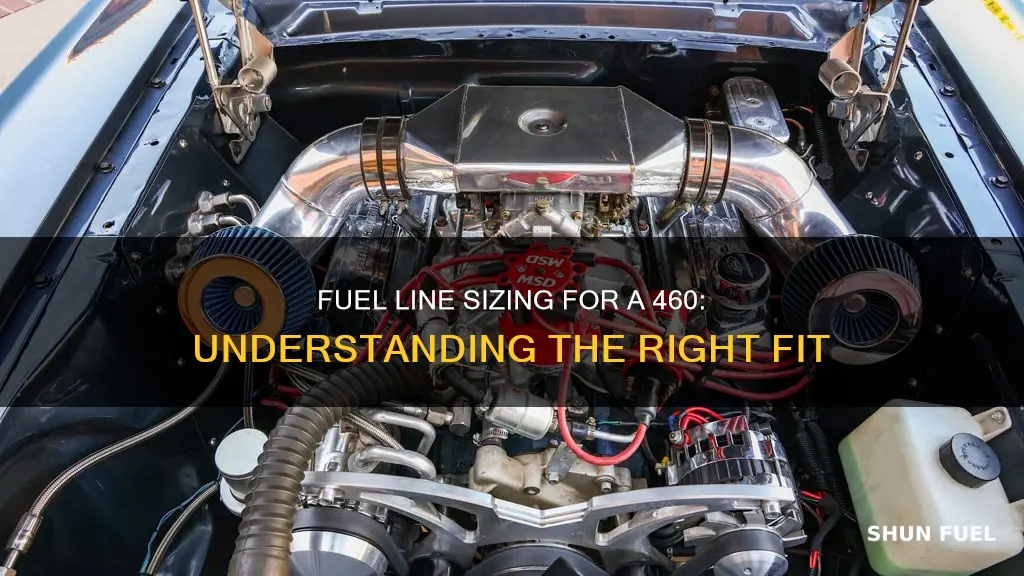 what size fuel lines are need for a 460