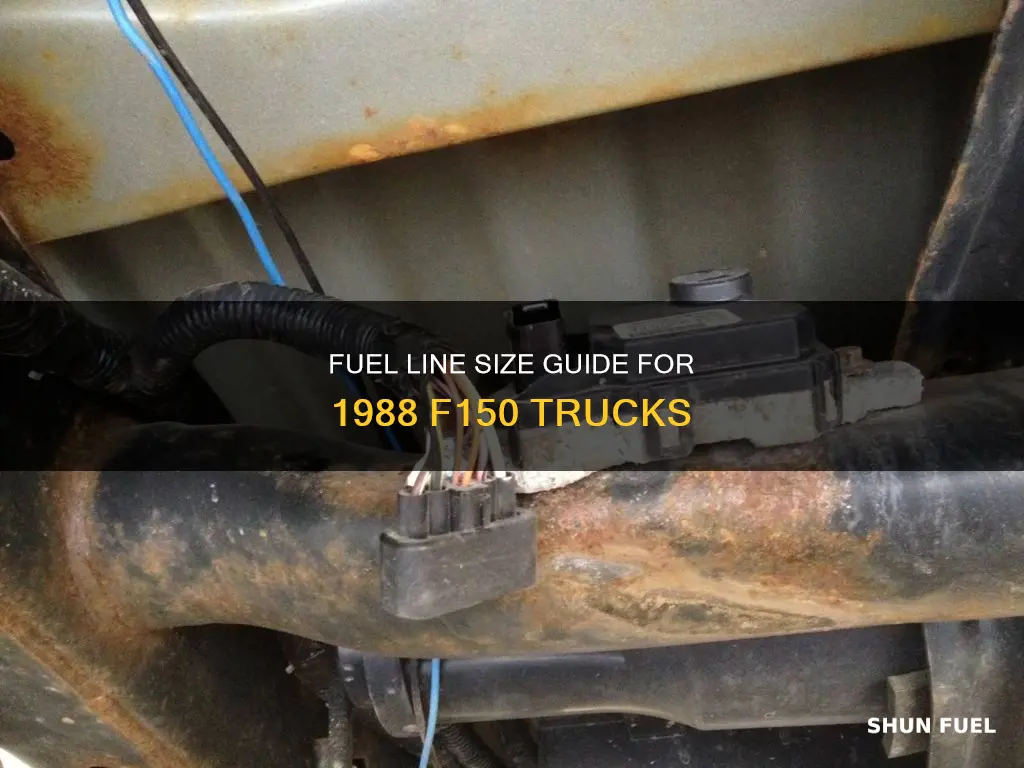 what size fuel lines are on a 1988 f150