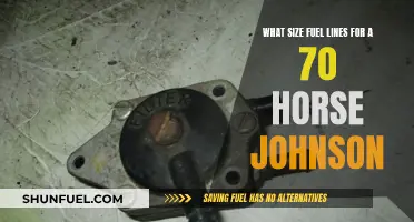 Fuel Line Size Guide for a 70 HP Johnson Engine