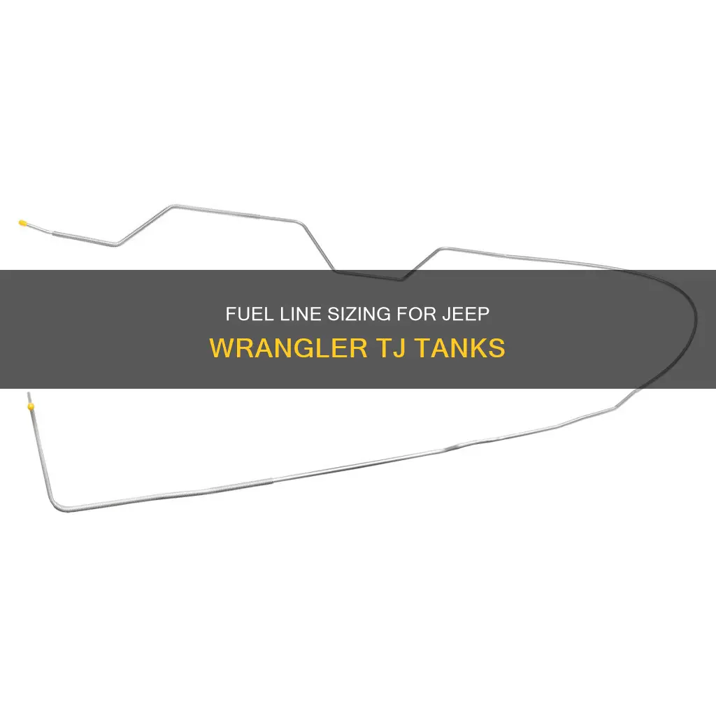 what size fuel lines go to tank tj