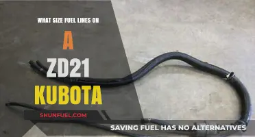 Kubota ZD21 Fuel Line Sizes: What You Need to Know