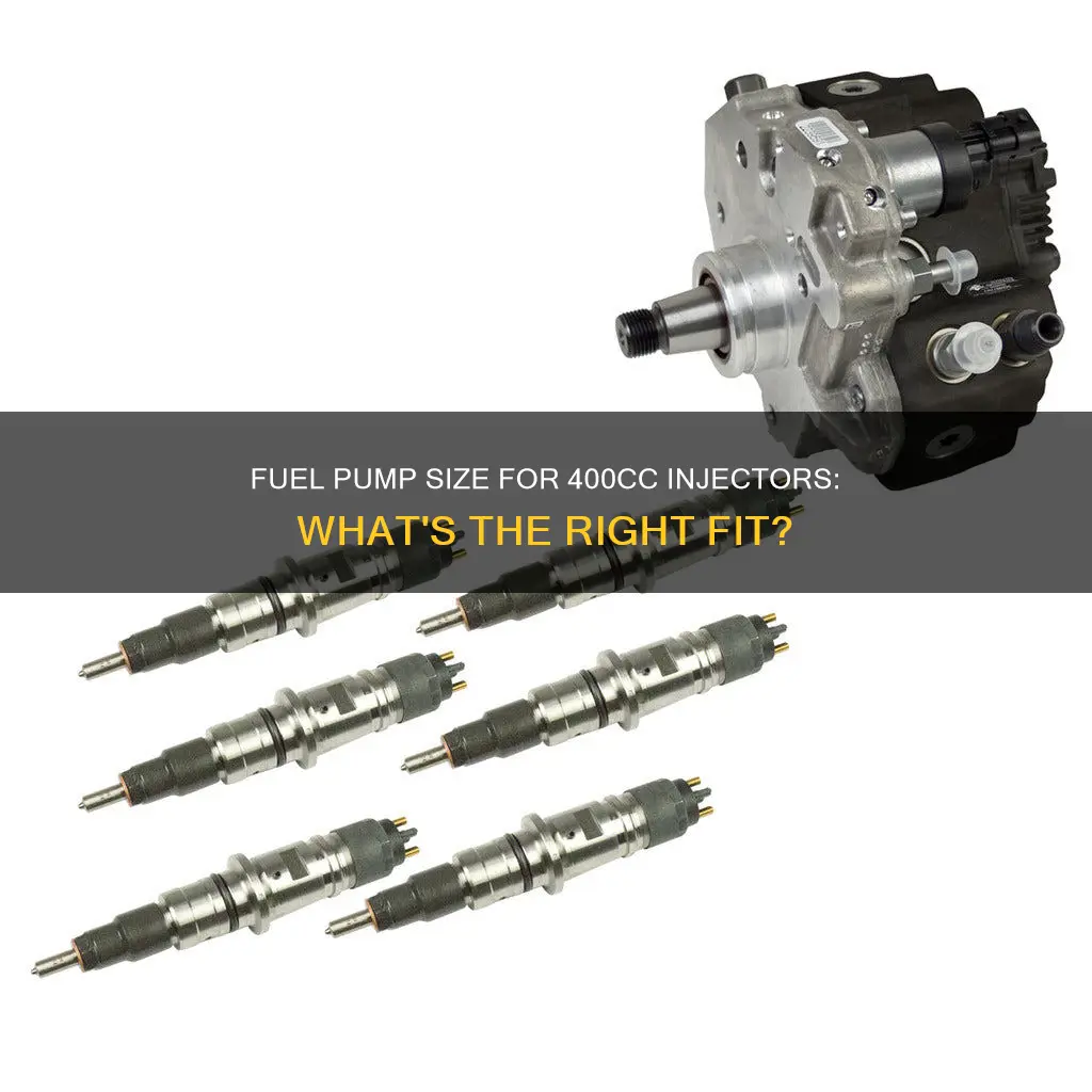 what size fuel pump 400cc injectors