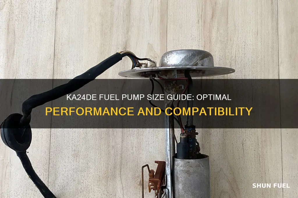 what size fuel pump does ka24de use