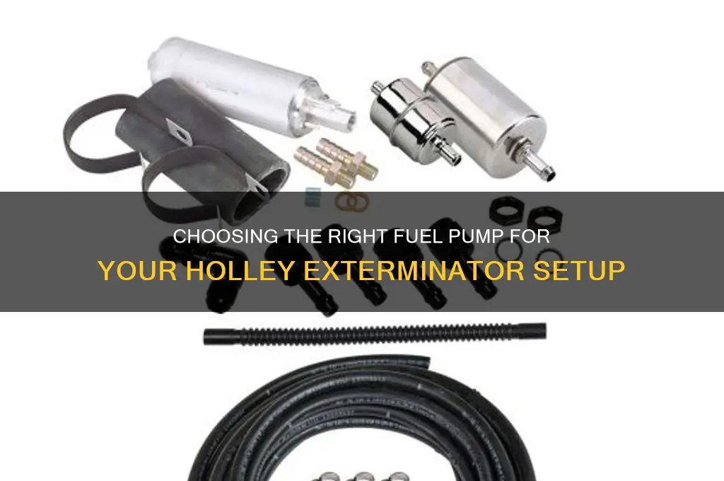what size fuel pump for holley exterminator