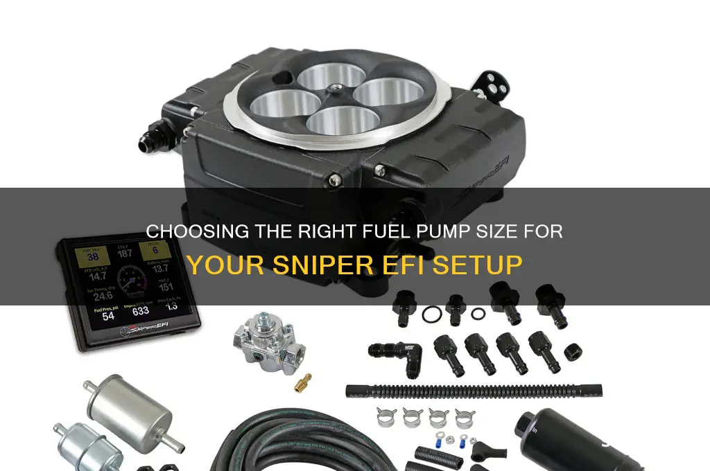 what size fuel pump for sniper efi