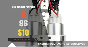 Fuel Pump Size Guide for 1996 Chevy S10 Trucks