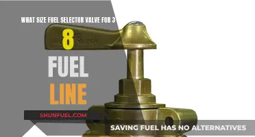Fuel Selector Valve Sizing for 3/8 Line: What Size Works?