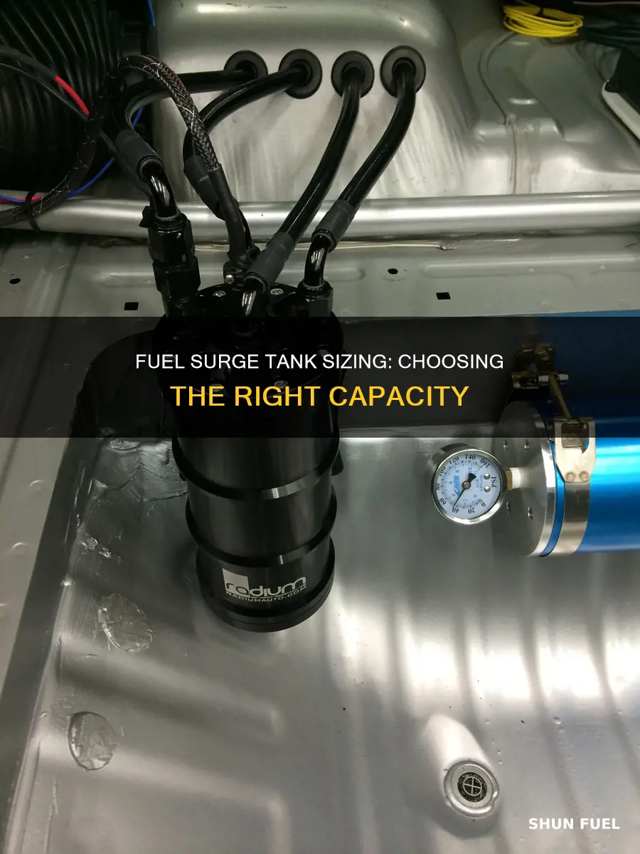 what size fuel surge tank do i need