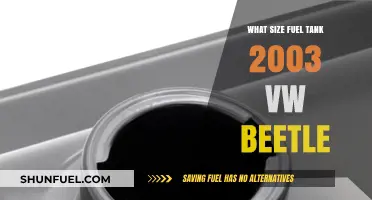 Fuel Tank Capacity for 2003 VW Beetle Models