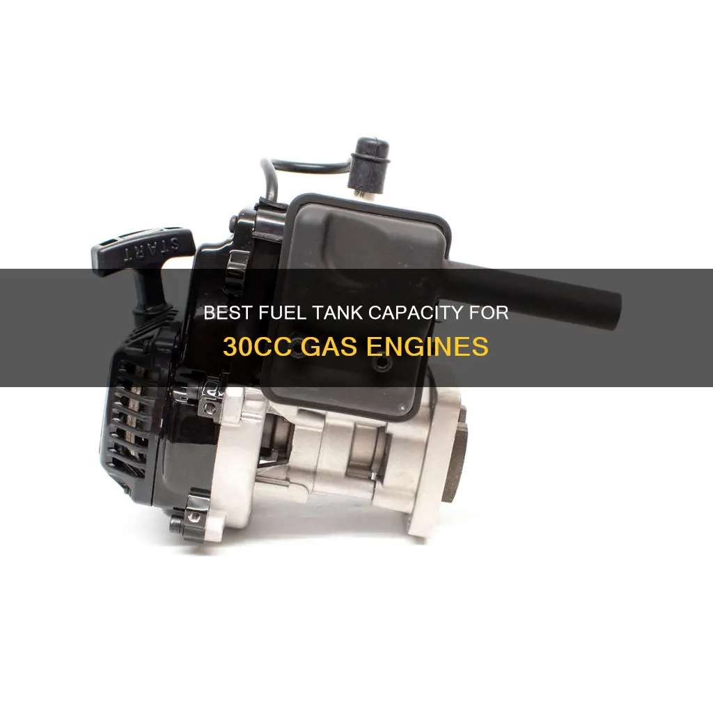 what size fuel tank 30cc gas