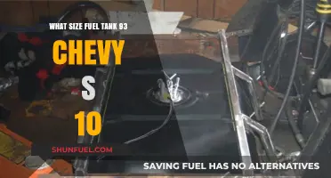Fuel Tank Upgrade: 93 Chevy S-10 Tank Size Options