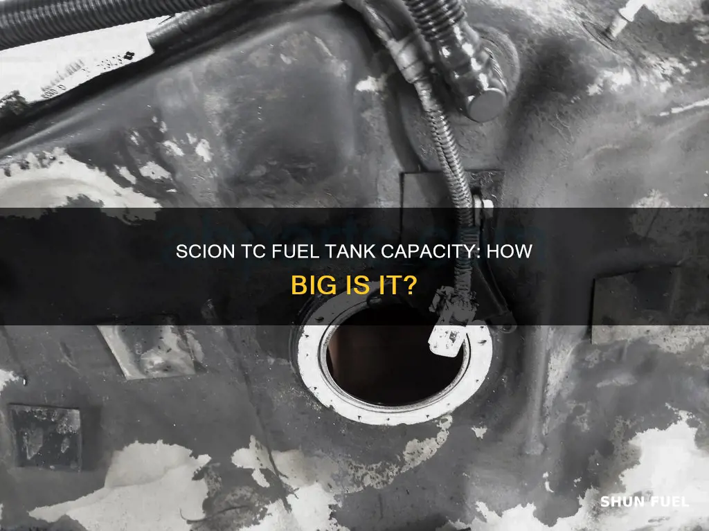 what size fuel tank does a scion tc have