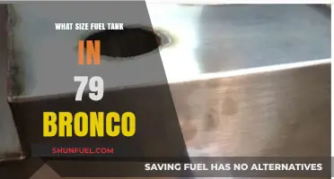 Fuel Tank Capacity for the Classic 79 Bronco