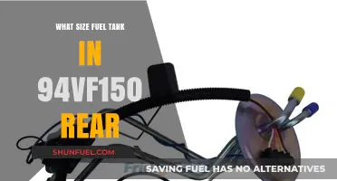 Fuel Tank Capacity for 94VF150 Rear: Size and Specs