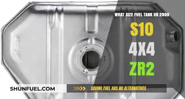 Fuel Tank Capacity for the Chevrolet S10 4x4 ZR2