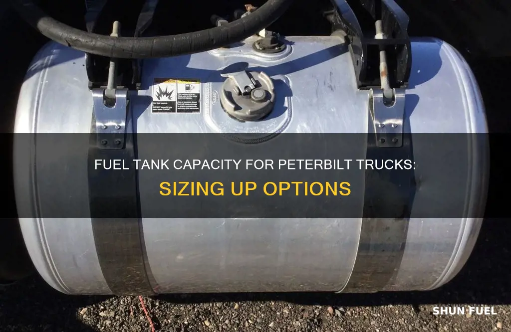 what size fuel tank on a peterbilt