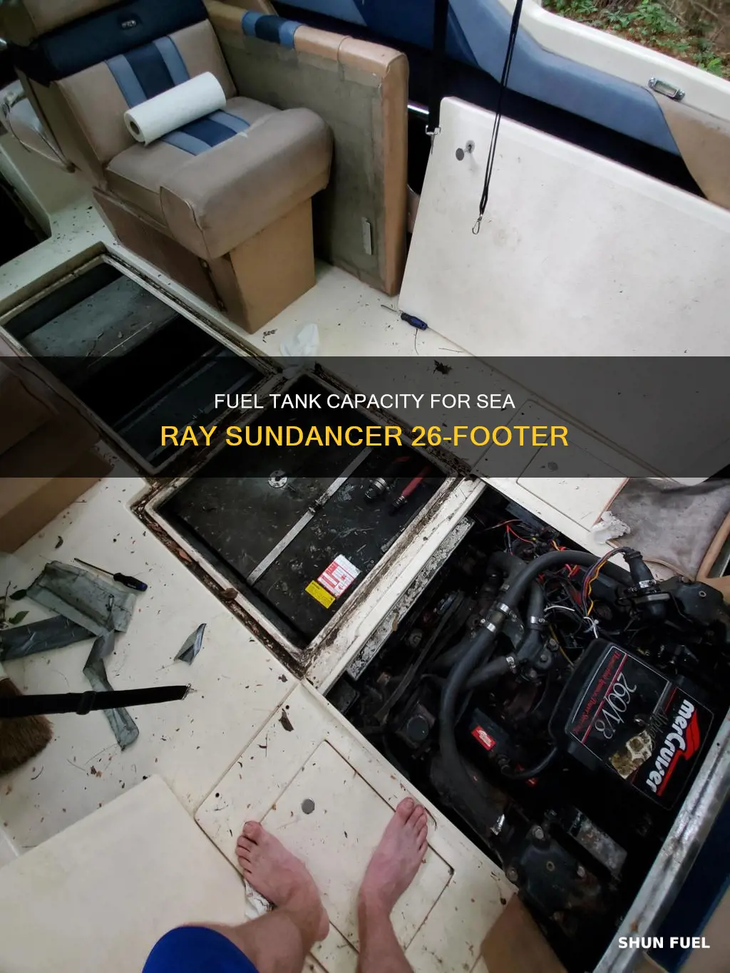 what size fuel tank sea ray sundancer 26 foot