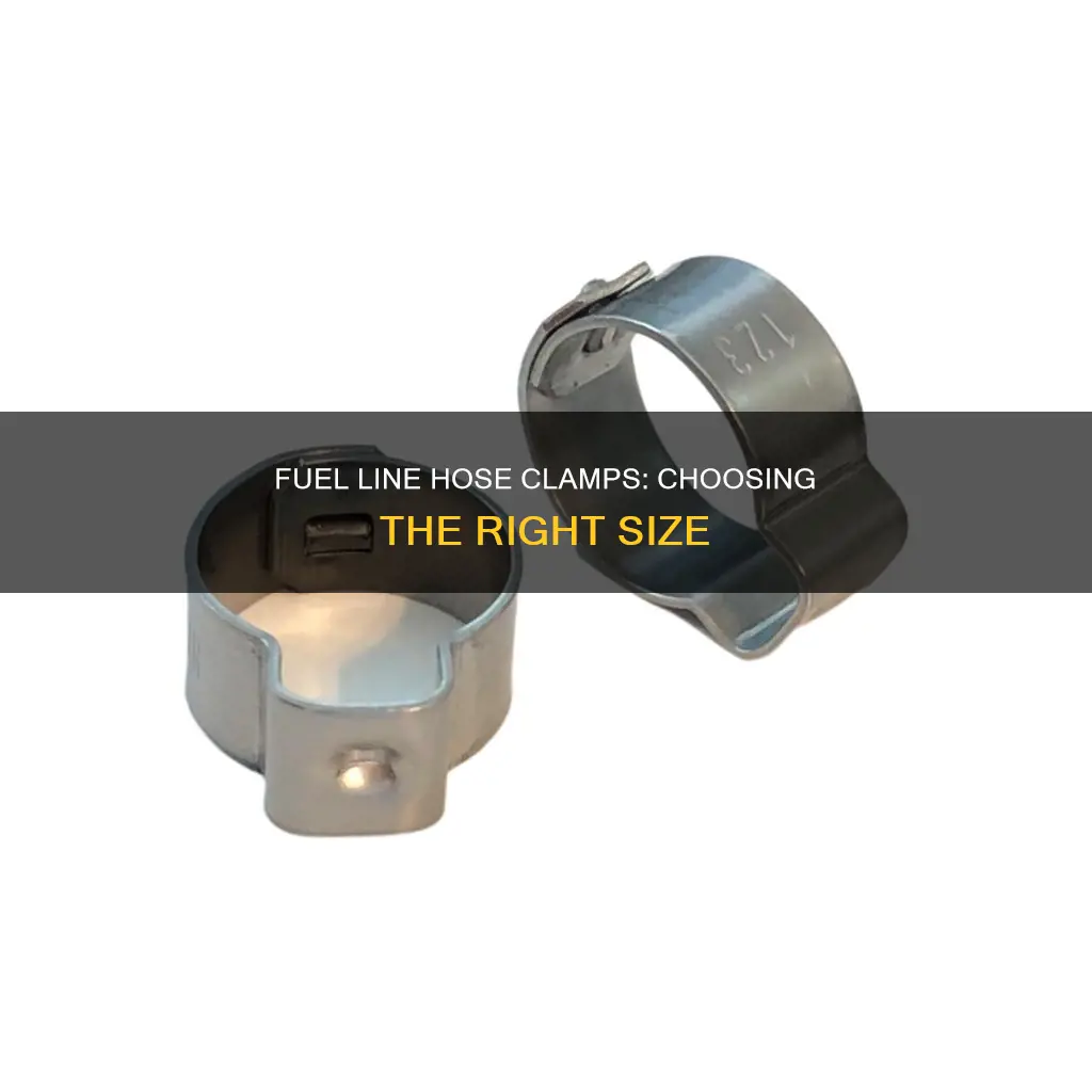 what size hose clap is used on5 16 fuel line