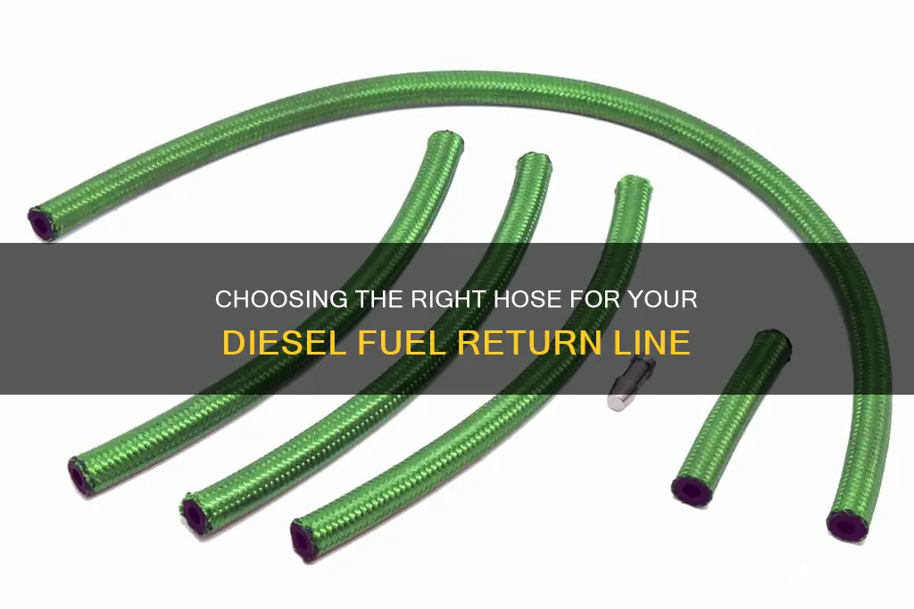 what size hose for return diesel fuel line