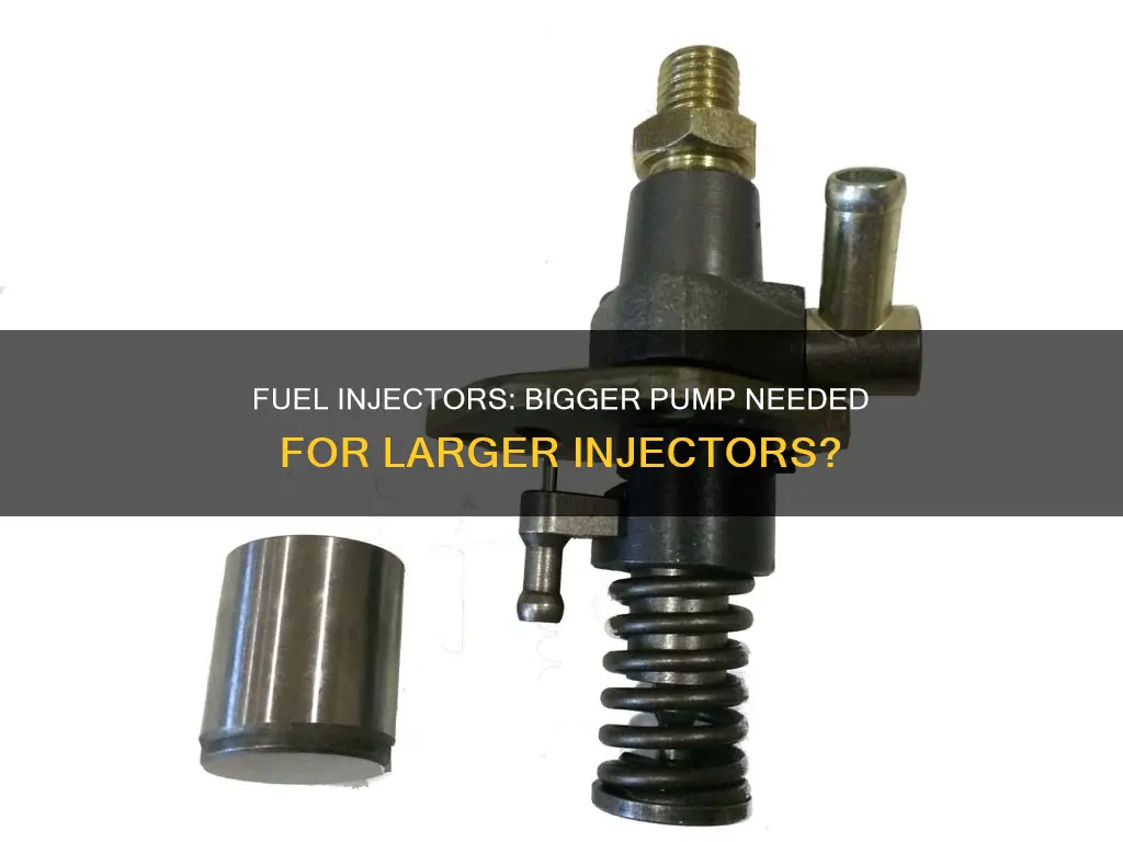 what size injectors need bigger fuel pump
