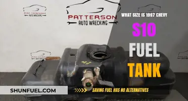 Fuel Tank Capacity of the 1997 Chevy S10 Truck