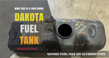 Fuel Tank Capacity for 1999 Dodge Dakota Models