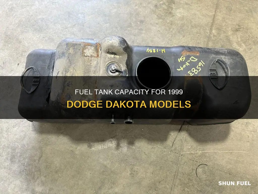 what size is a 1999 dodge dakota fuel tank