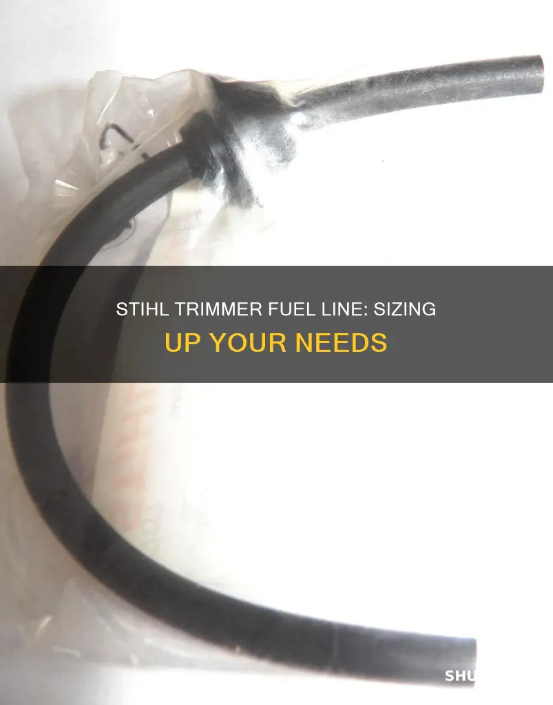 what size is a stihl trimmer fuel line