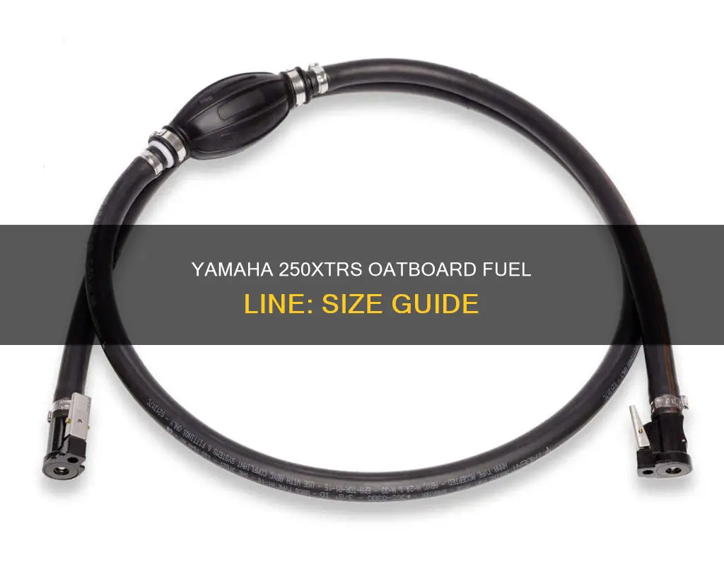 what size is a yamaha 250xtrs oatboard fuel line