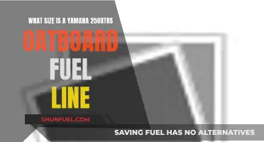Fuel Line Size for Yamaha 250XTRS Outboard Motors