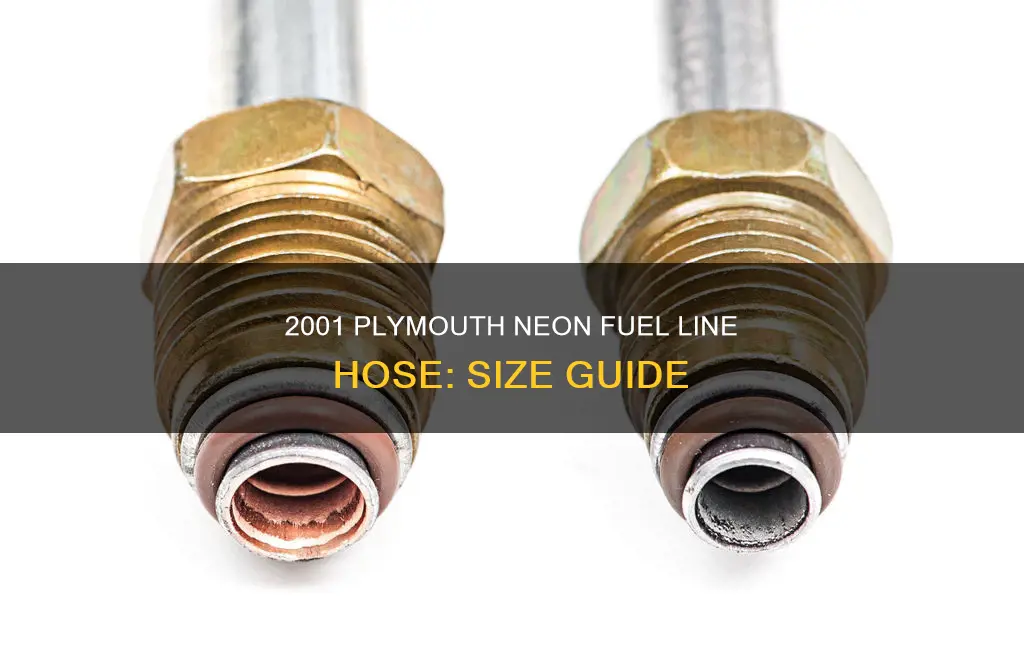 what size is fuel line hose on 2001 plymouth neon