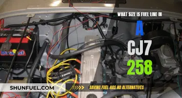 Fuel Line Size Guide for a CJ7 258 Engine