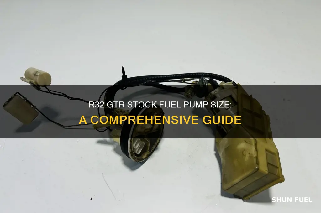 what size is r32 gtr stock fuel pump