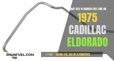 1975 Eldorado Fuel Line: Size Guide for Rubber Lines