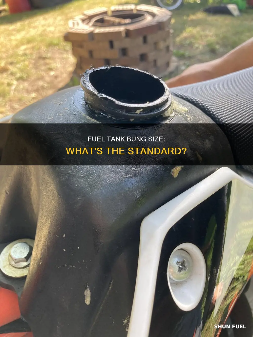 what size is the bung in a fuel storage tank
