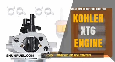 Kohler XT6 Engine: Fuel Line Size Guide