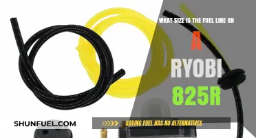 Ryobi 825R Fuel Line: Size and Compatibility Guide