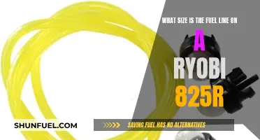 Fuel Line Size Guide for Ryobi 825r Garden Tools