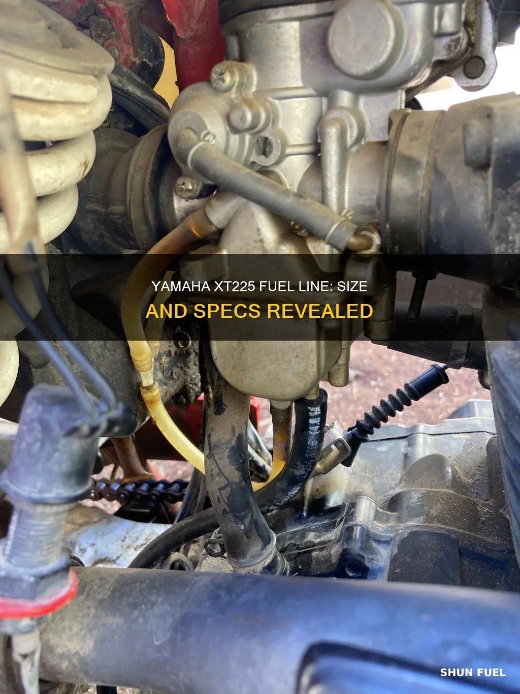 what size is the fuel line on a yamaha xt225