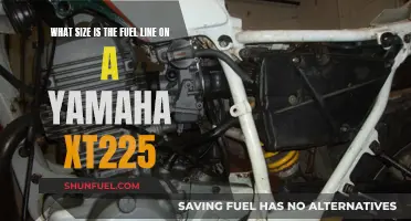 Yamaha XT225 Fuel Line: Size and Specifications