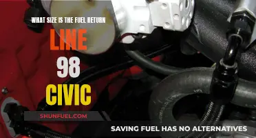 Fuel Return Line Size for 98 Civic: All You Need to Know