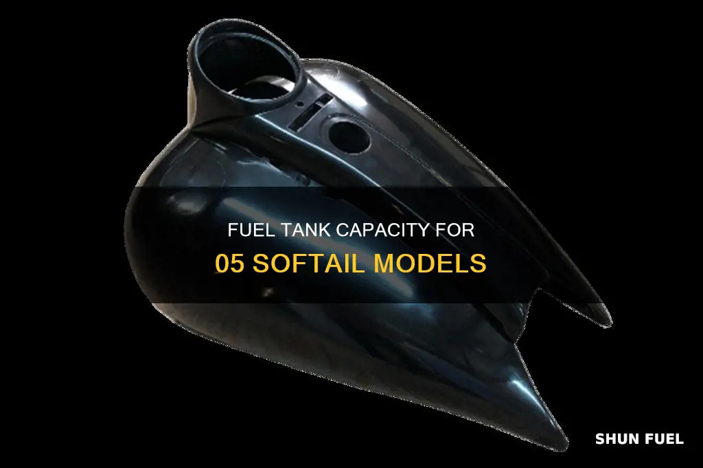 what size is the fuel tank on an 05 softail