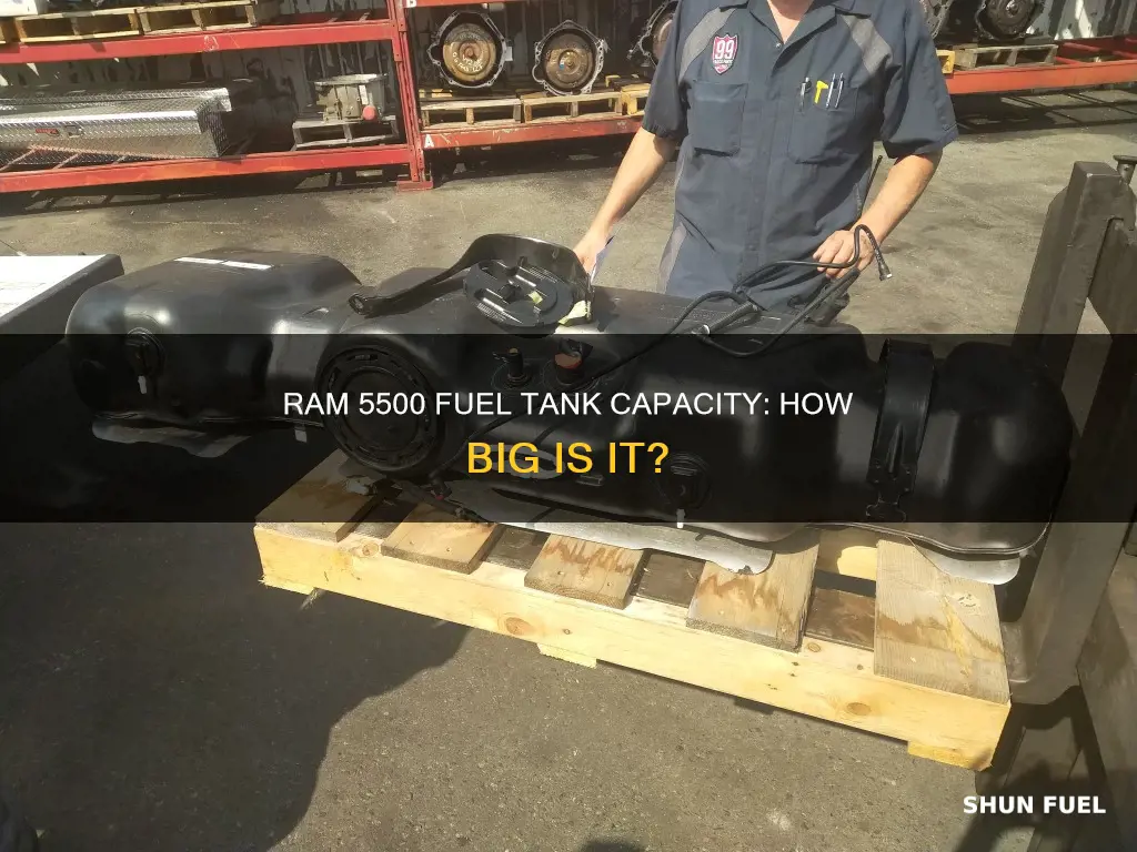 what size is the ram 5500 fuel tank
