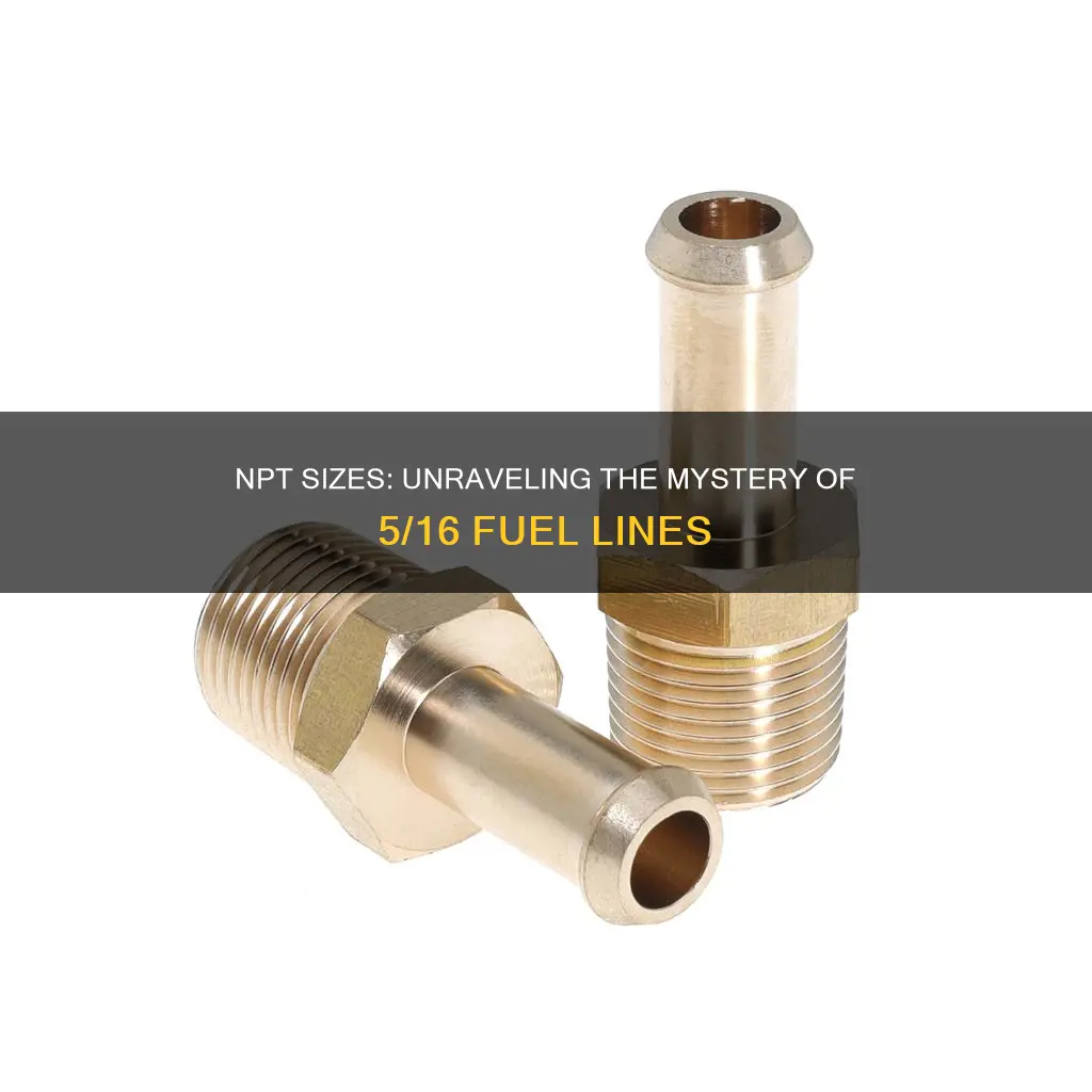 what size npt is on 5 15 fuel line