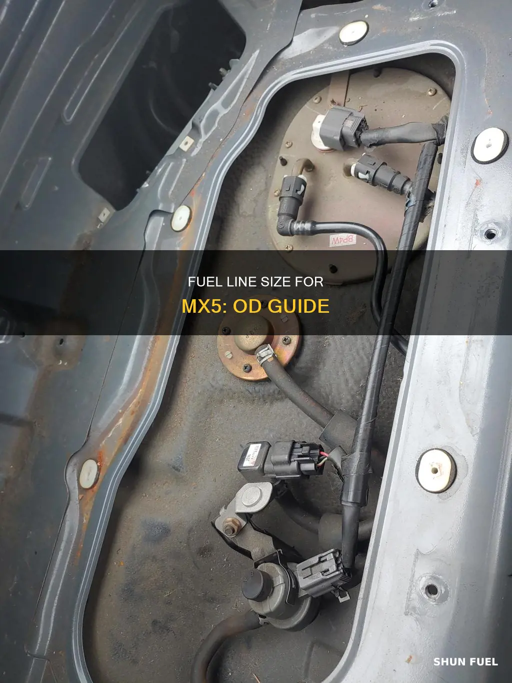 what size od is the fuel line on a mx5