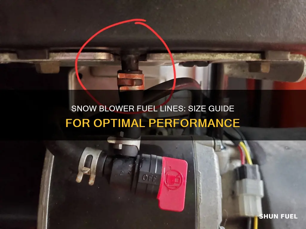 what size of fuel line do snow blowers use